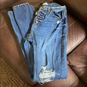 Kancan Blue Distressed Jeans